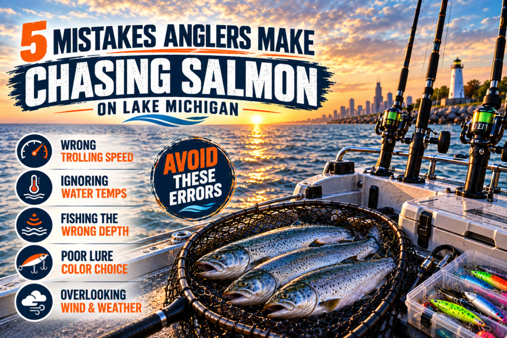 5 Mistakes Anglers Make Chasing Salmon on Lake Michigan